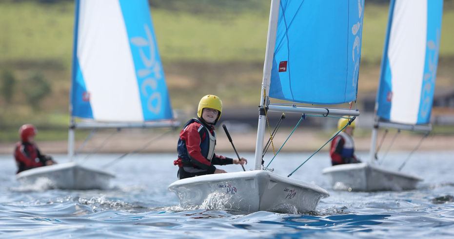 Mid shot of children sailing - Participation and Development Committee