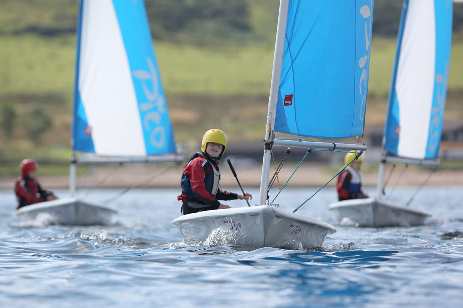 Mid shot of children sailing - Participation and Development Committee